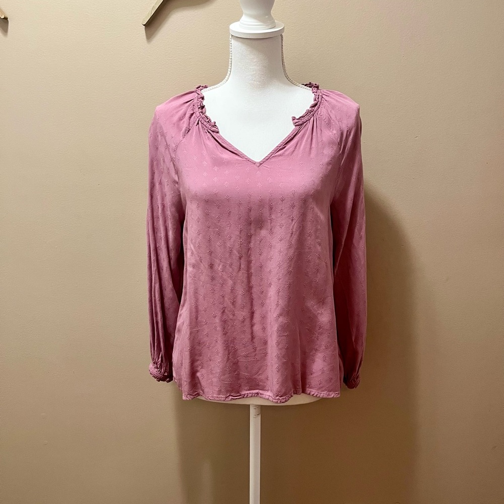 Old Navy Pink Bohemian Style Blouse Size XS